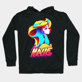 woman pop ilustrator design Hoodie